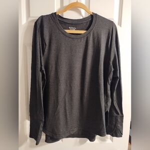 Athleta Uptempo Charcoal Long Sleeve Top